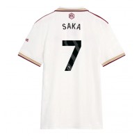 Arsenal Bukayo Saka #7 Tretí Ženy futbalový dres 2025-26 Krátky Rukáv